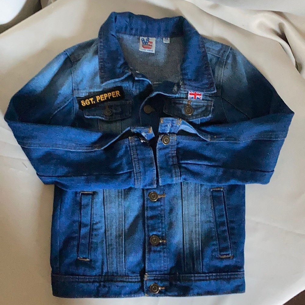Kids Junk Food Beatles Jean Jacket NEW WITHOUT TAGS